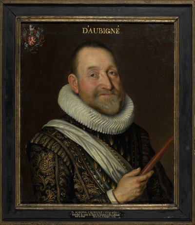 Portrét Théodora Agrippy, rytíře dAubigné 1552-1630, první třetina 17. století. od Unbekannt