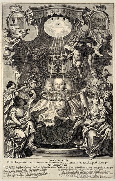 Portrét ruského cara Ivana VI Antonoviče 1740-1764, 1740 od Unbekannt