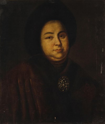 Portrét carevny Evdokije Fjodorovny Lopukhinové 1669-1731, manželky ruského cara Petra I., 1. od Unbekannt