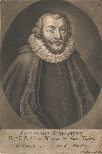 Portrét Wilhelma Schickarda 1592-1635. od Unbekannt