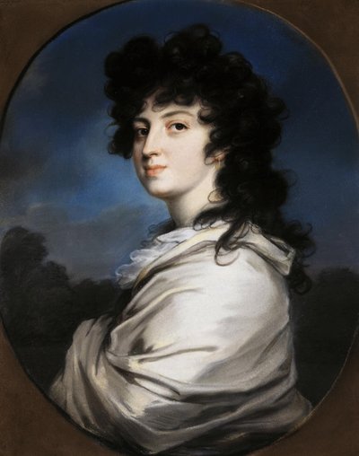 Portrét Jekatěriny Bakuninové 1777-1846, c. 1810 od Unbekannt