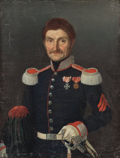 Portrét muže v uniformě od Unbekannt