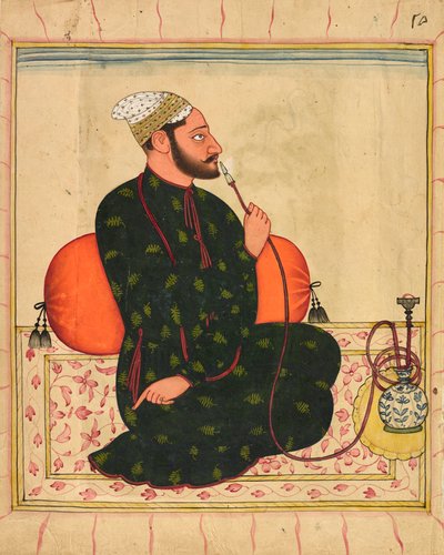Portrét Raja, pravděpodobně Raja Dhrub Dev z Jasroty, cca 1690-1700. od Unbekannt