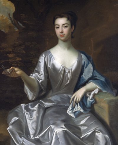 Portrét ženy, zvané Maria Taylor Byrd, 1700-1725. od Unbekannt