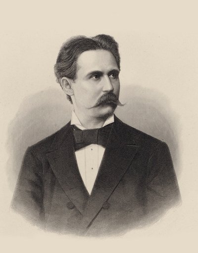 Portrét klavíristy a skladatele Xavera Scharwenky 1850-1924, c. 1880. od Unbekannt