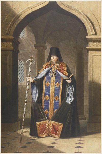Portrét archimandrita Fotia z Ruska 17921838, 20. léta 19. století od Unbekannt
