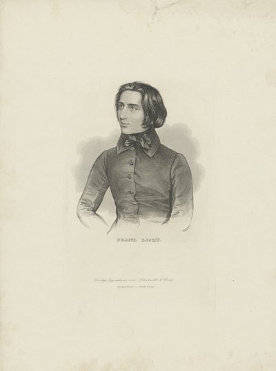 Portrét skladatele Franze Liszta 1811-1886, 1840-1850. od Unbekannt