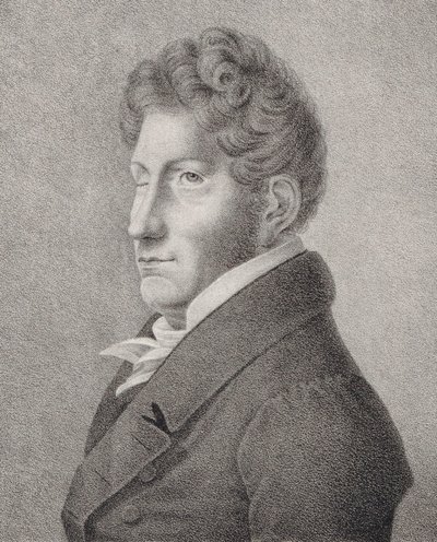 Portrét skladatele Friedricha Kuhlaua 1786-1832. od Unbekannt