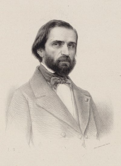 Portrét skladatele Giuseppe Verdiho 1813-1901, c. 1850. od Unbekannt