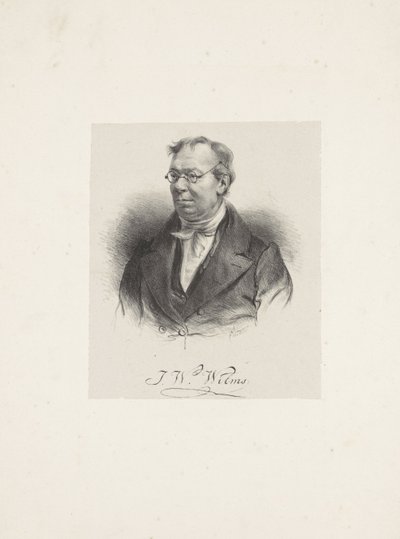 Portrét skladatele Johanna Wilhelma Wilmse 1772-1847, 1835. od Unbekannt