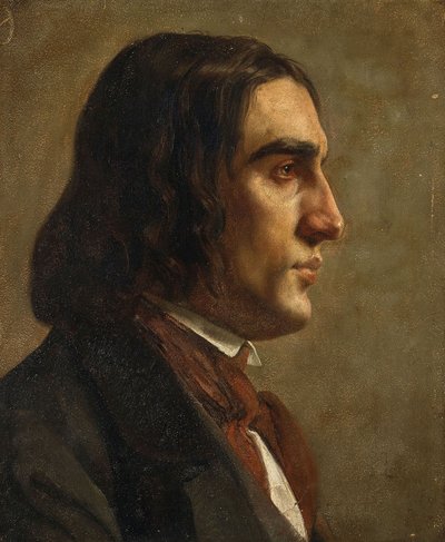Portrét skladatele Roberta Schumanna 1810-1856, c. 1840. od Unbekannt