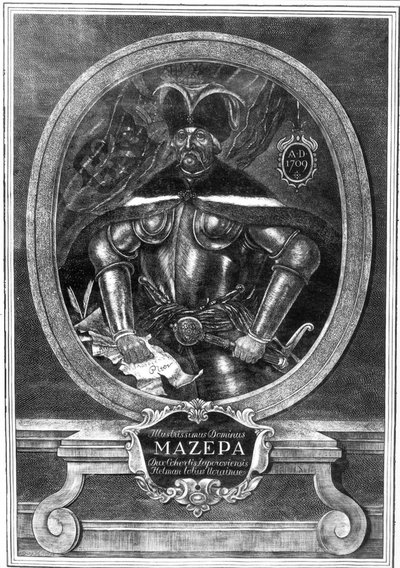 Portrét hejtmana Ivana Mazepy 1639-1709, 1709 od Unbekannt
