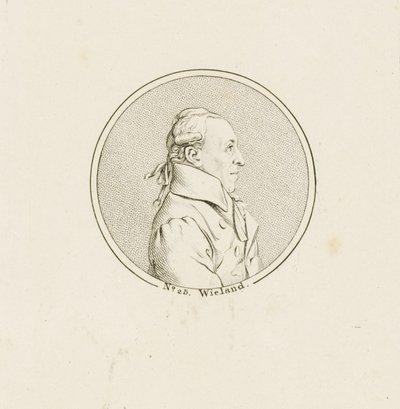 Portrét básníka a spisovatele Christopha Martina Wielanda 1733-1813, c. 1810. od Unbekannt