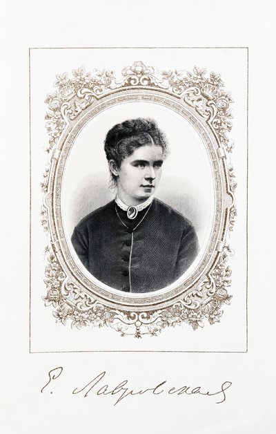 Portrét zpěvačky Jelizavety Lavrovské 1845-1919, druhá polovina 19. od Unbekannt