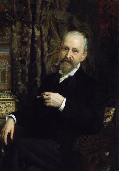 Portrét architekta Alfreda Parlanda, 1842-1919, 19. století. od Unbekannt