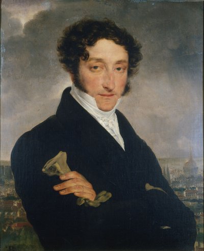 Portrét autora Charles Nodier 1780-1877, c. 1830. od Unbekannt