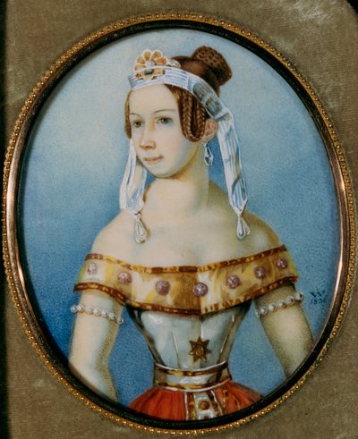 Portrét baletky Varvary Volkové 1816-1898, 1836 od Unbekannt