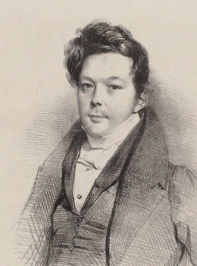 Portrét skladatele Auguste-Mathieu Panserona 1796-1859, 1820. od Unbekannt