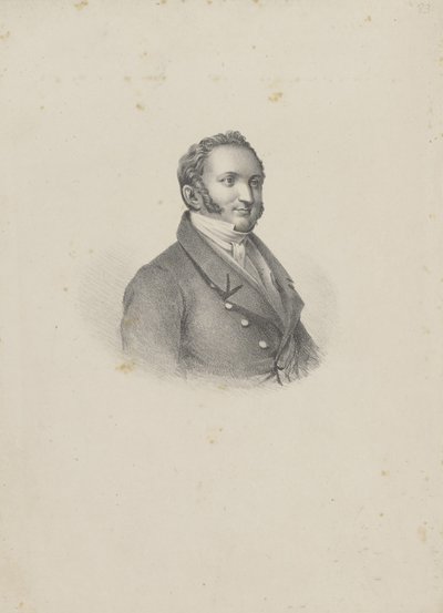 Portrét skladatele Gioachina Antonia Rossiniho 1792-1868, 1826. od Unbekannt