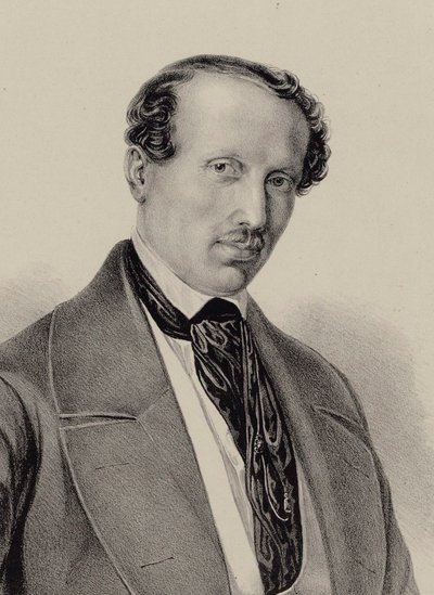 Portrét skladatele Hanse Christiana Lumbye 1810-1874, c. 1850. od Unbekannt