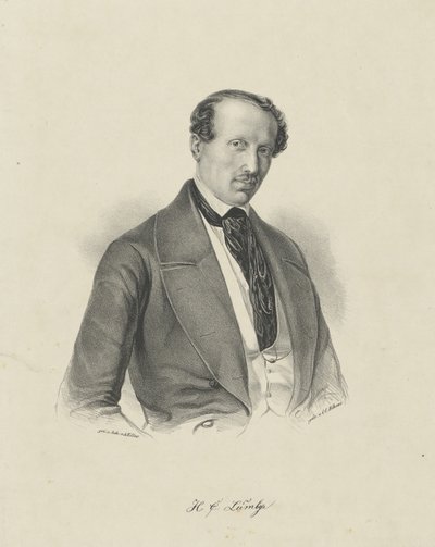 Portrét skladatele Hanse Christiana Lumbye 1810-1874, c. 1850. od Unbekannt