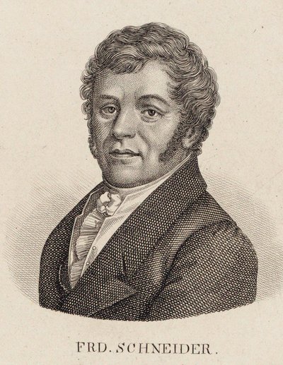 Portrét varhaníka a skladatele Friedricha Schneidera 1786-1853. od Unbekannt