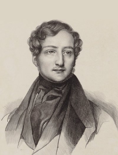 Portrét klavíristy a skladatele Sigismund Thalberg 1812-1871. od Unbekannt