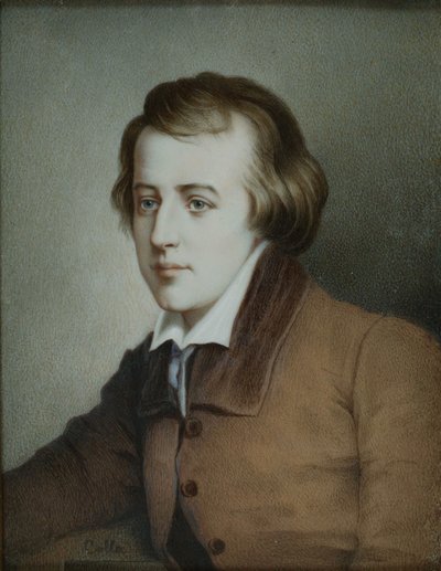 Portrét básníka Heinricha Heineho 1797-1856, cca 1825 od Unbekannt