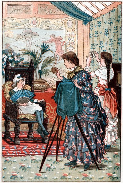 Portrétní fotografie jako vhodná kariéra pro mladou ženu, 1884 od Unbekannt