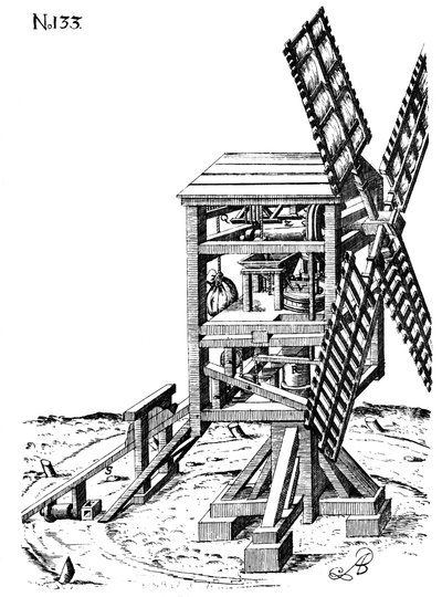 Poštovní mlýn, 1620 od Unbekannt