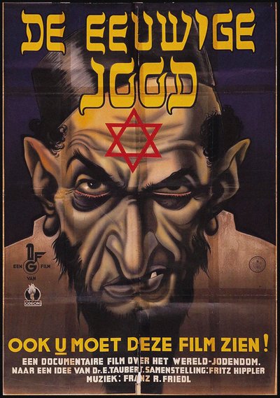 Plakát k antisemitskému filmu Věčný Žid, 1940. od Unbekannt