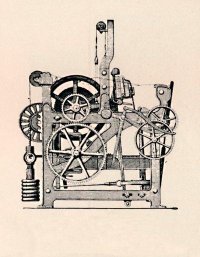 Boční pohled na Power Loom, 1836, 1904 od Unbekannt