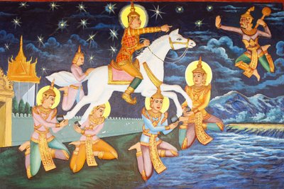 Klášter Preah Prom Rath Siddhártha Gautama se toulal palácem sám Luxus, který ho kdysi těšil, mu nyní připadal groteskní, Siem Reap, Kambodža od Unbekannt
