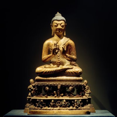 Kázající Buddha / sochařství, 8. století od Unbekannt