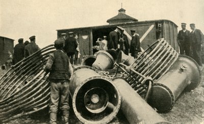 Příprava na evakuaci Varšavy, první světová válka, 1915, c1920. od Unbekannt