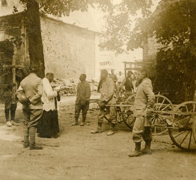 Kněz říká mši pod širým nebem, c1914-c1918 od Unbekannt