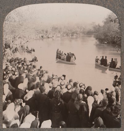 Kněží žehnající Jordán, c1900 od Unbekannt