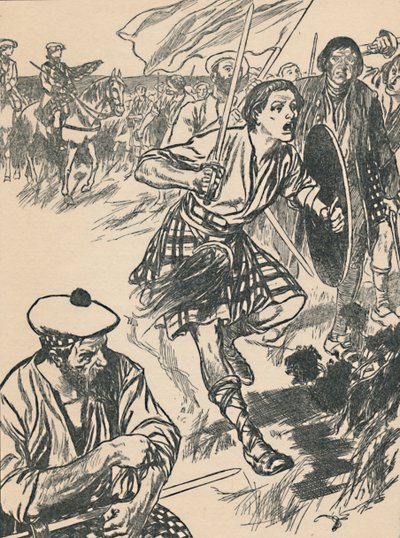 Princ Charlie v bitvě u Cullodenu, c1907 od Unbekannt