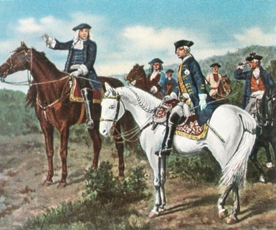 Princ Eugene a korunní princ Frederick, 1734, 1936. od Unbekannt