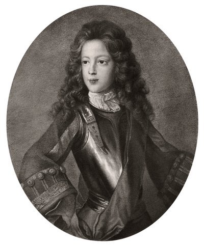 Princ James Francis Edward Stuart, starý uchazeč, c1700 1906 od Unbekannt