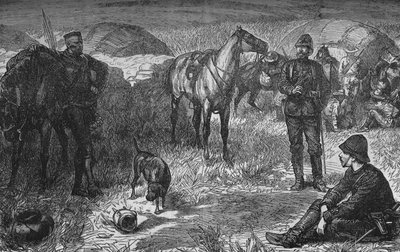 Princ Louis Napoleon a Party Before The Zulu Surprise, c1880 od Unbekannt