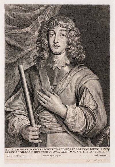 Princ Rupert z Rýna, důstojník kavalérie, c 1640 od Unbekannt