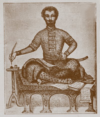 Princ Vakhushti z Kartli 1696-1757 od Unbekannt