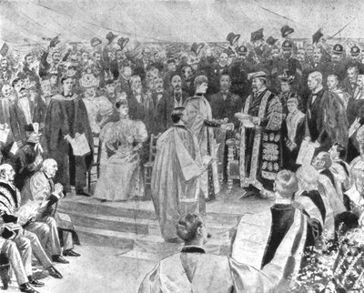 Princezna Alexandra získala titul doktora hudby...1896, 1901. od Unbekannt