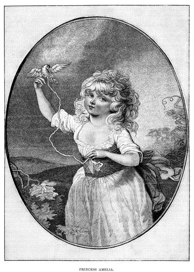 Princezna Amelia, nejmladší dcera George III a královny Charlotte, 19. století od Unbekannt