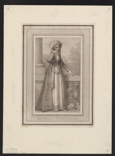 Princezna Izabela Czartoryska, rozená hraběnka Fleming 1746-1835, 18. stol. od Unbekannt