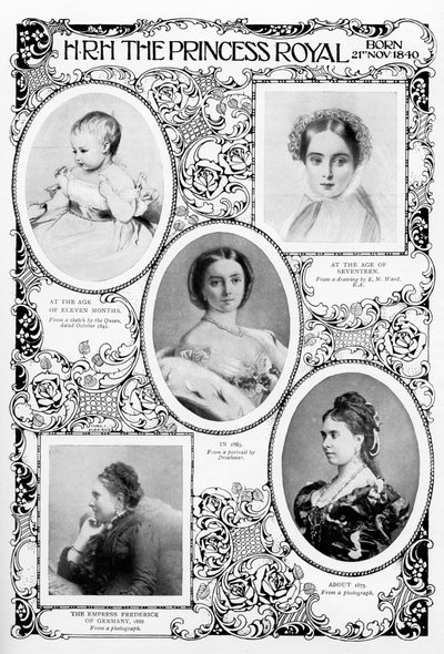 Princezna Victoria Adelaide Mary Louise, nejstarší dcera královny Viktorie, konec 19. století od Unbekannt