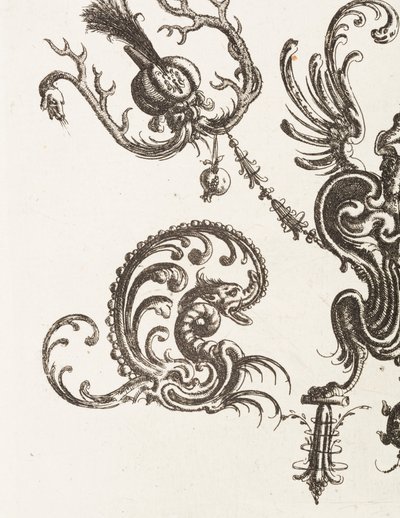 Print, Plate 48, from Neüw Grotteßken Buch (New Grotesque Book), 1610 od Unbekannt