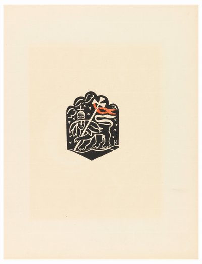 Print, Vignette, Plate X, Ethiopie, cili Christos, Madonna a Svati, jak jsem ie videl v illuminacich starych ethiopskych kodexu Portfolio, 1920 od Unbekannt