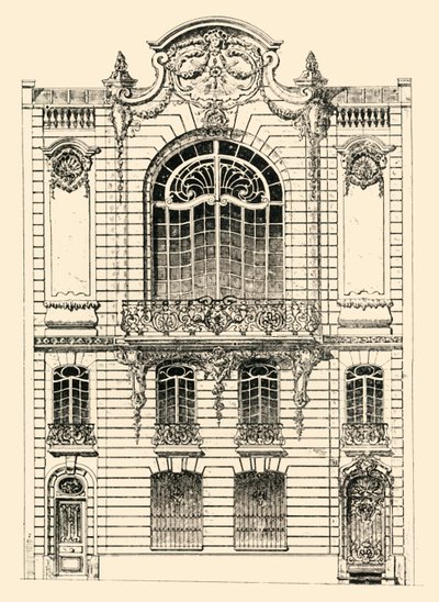 Soukromý dům v Paříži, 1903. od Unbekannt